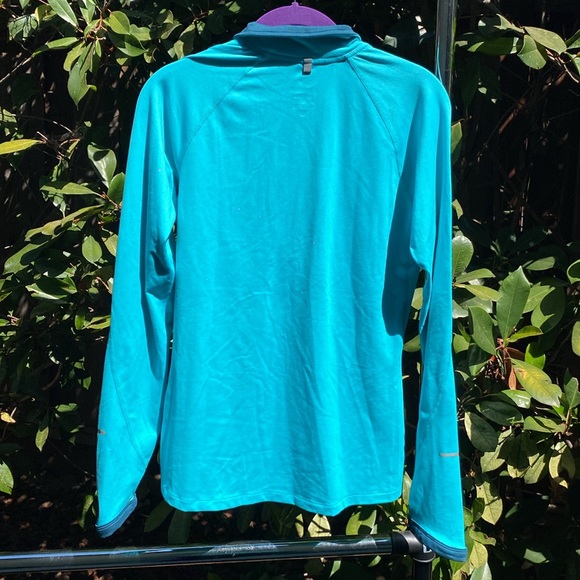 2/$45 NWT Nike JUST DO IT Bright Blue Quarter Zip Pullover - Picture 2 of 9
